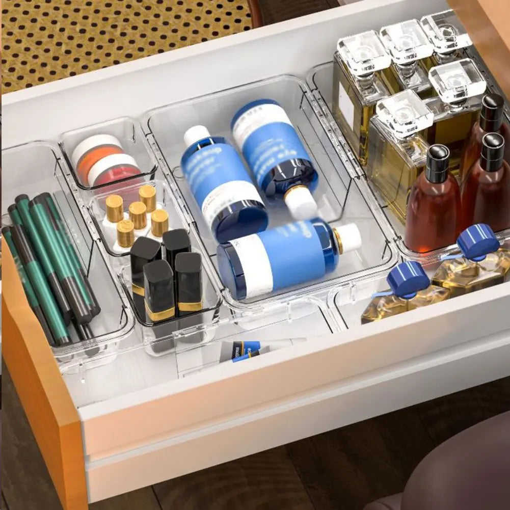 Adjustable Clear Drawer Organizer Set™